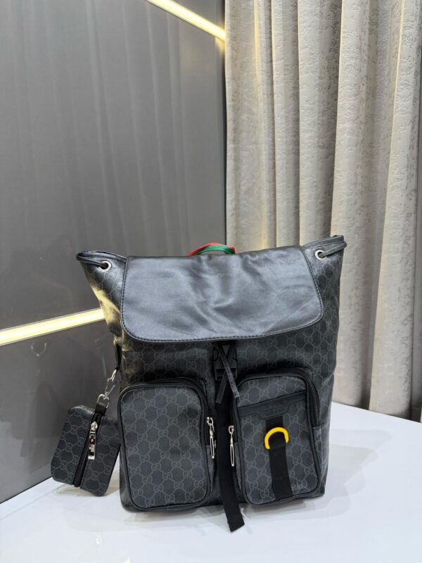 GUCCII BLACK PREMIUM UNISEX CLASSIC BAGPACK - Image 2