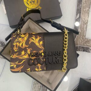 VERSACEE JEANS COUTURE PLAQUE HANDBAG