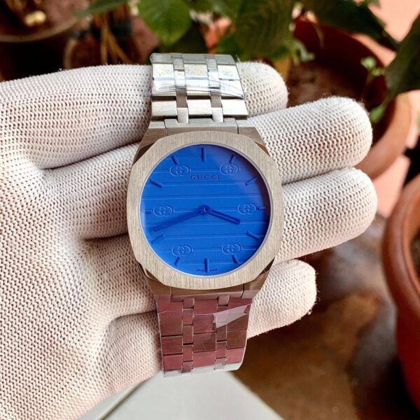 Guccii 25H Sky Blue Dial 38mm Stainless Steel Quartz - Image 6