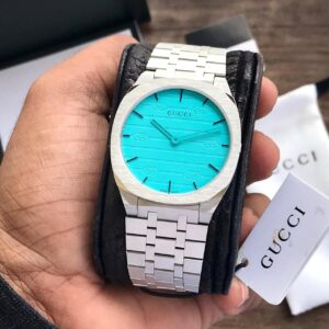 Guccii 25H Sky Blue Dial 38mm Stainless Steel Quartz
