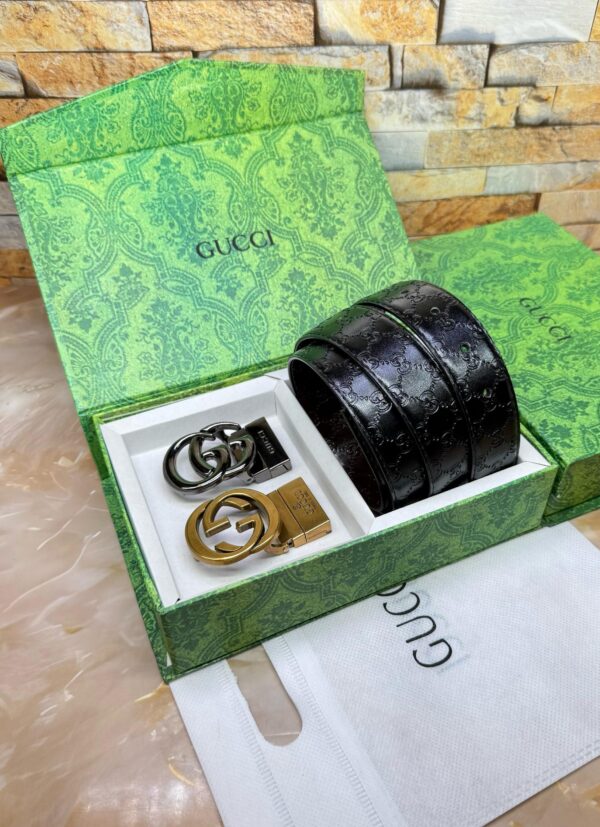 GUCCII DOUBLE BUCKLE BELT - Image 3