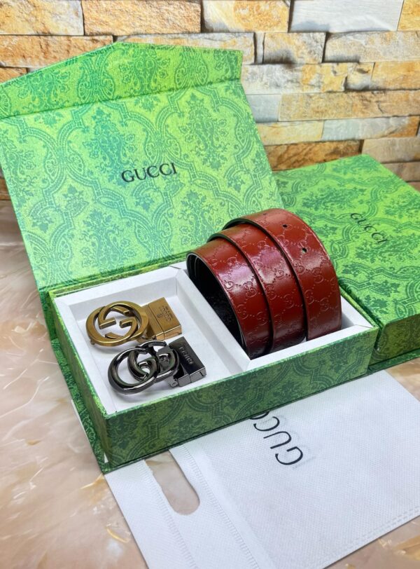 GUCCII DOUBLE BUCKLE BELT - Image 4