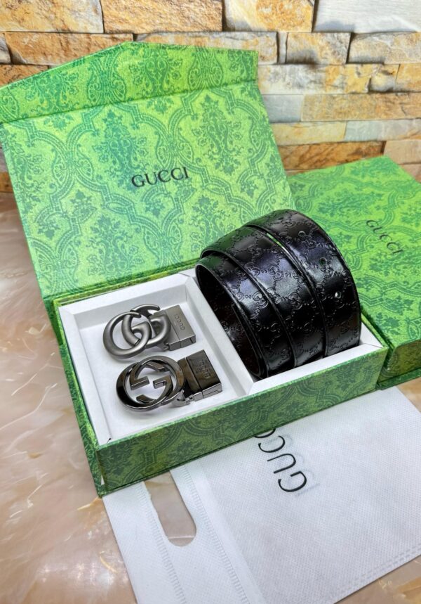 GUCCII DOUBLE BUCKLE BELT - Image 5