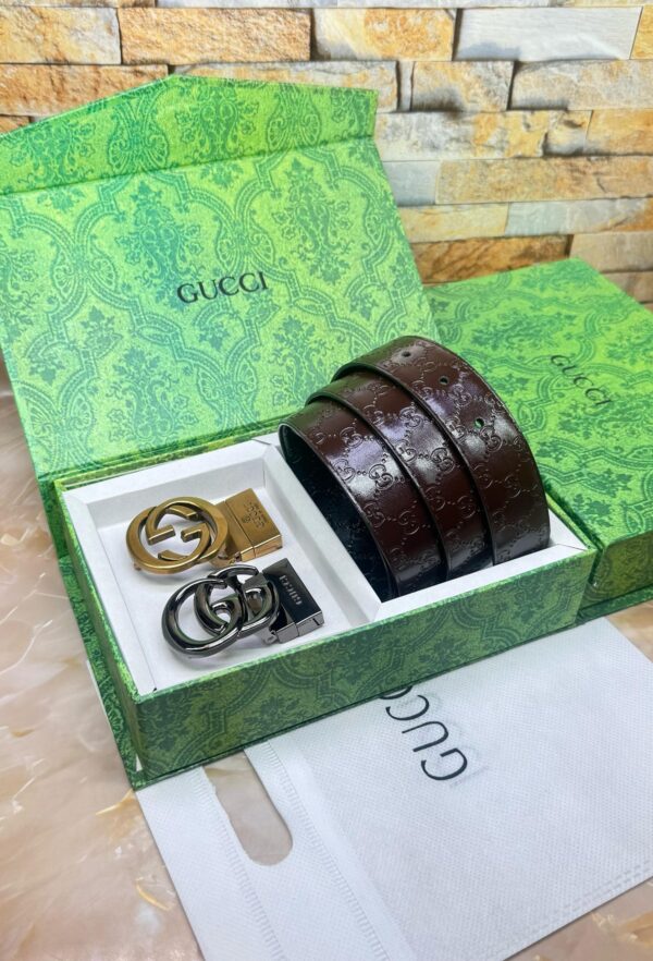 GUCCII DOUBLE BUCKLE BELT - Image 11