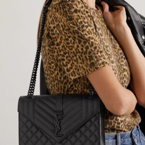 YSLL BLACK PREMIUM LEATHER HAND BAG