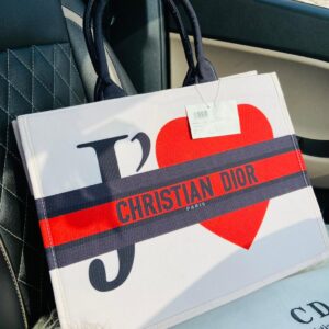 Diorr canvas and leather tote 