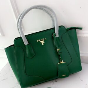Pradaa Saffiano Borsa Leather Handbag