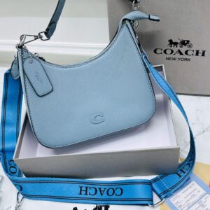 COACHH HOBO CROSSBODY WITH SIGNATURE CANVAS