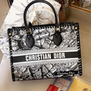 Christiann Diorr Genuine leather Medium Book Tote