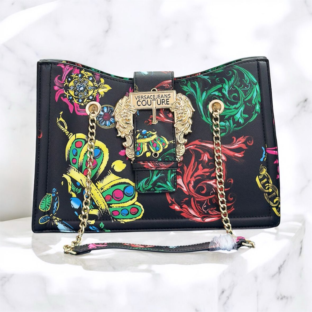 Versacee Jeans Couture Medium Tote Bag