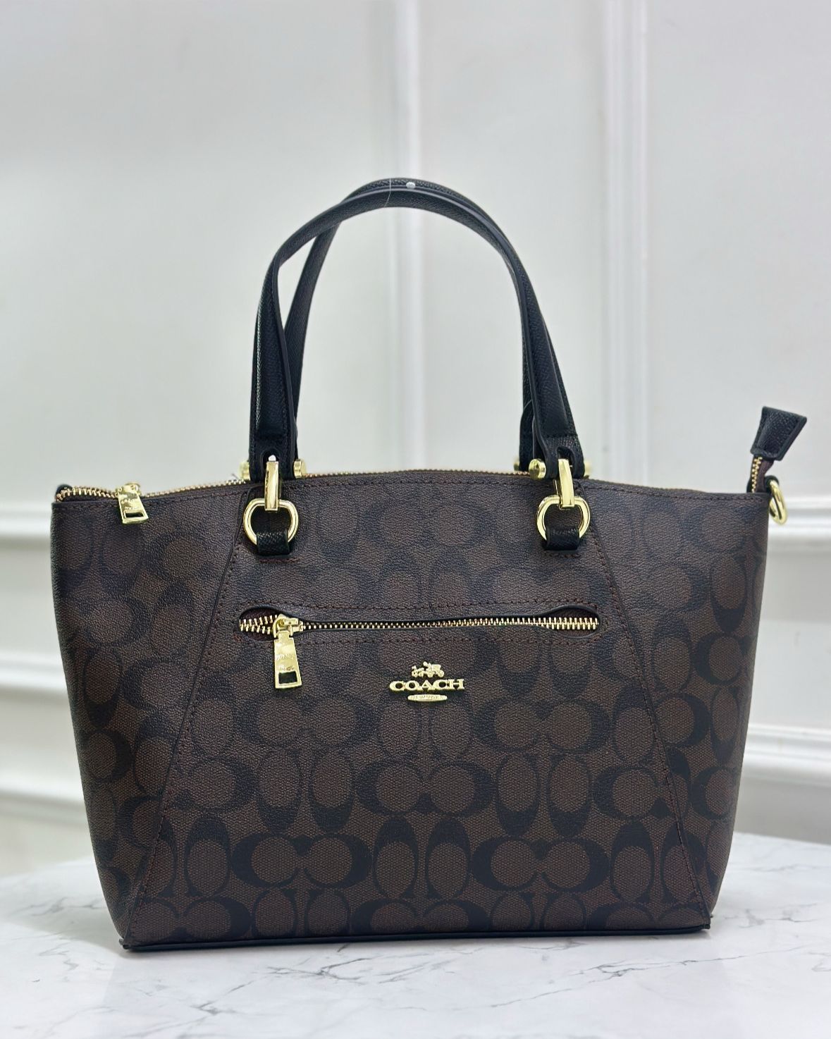 Coachh Prairie Satchel Handbag In Signature Canvas - Image 3