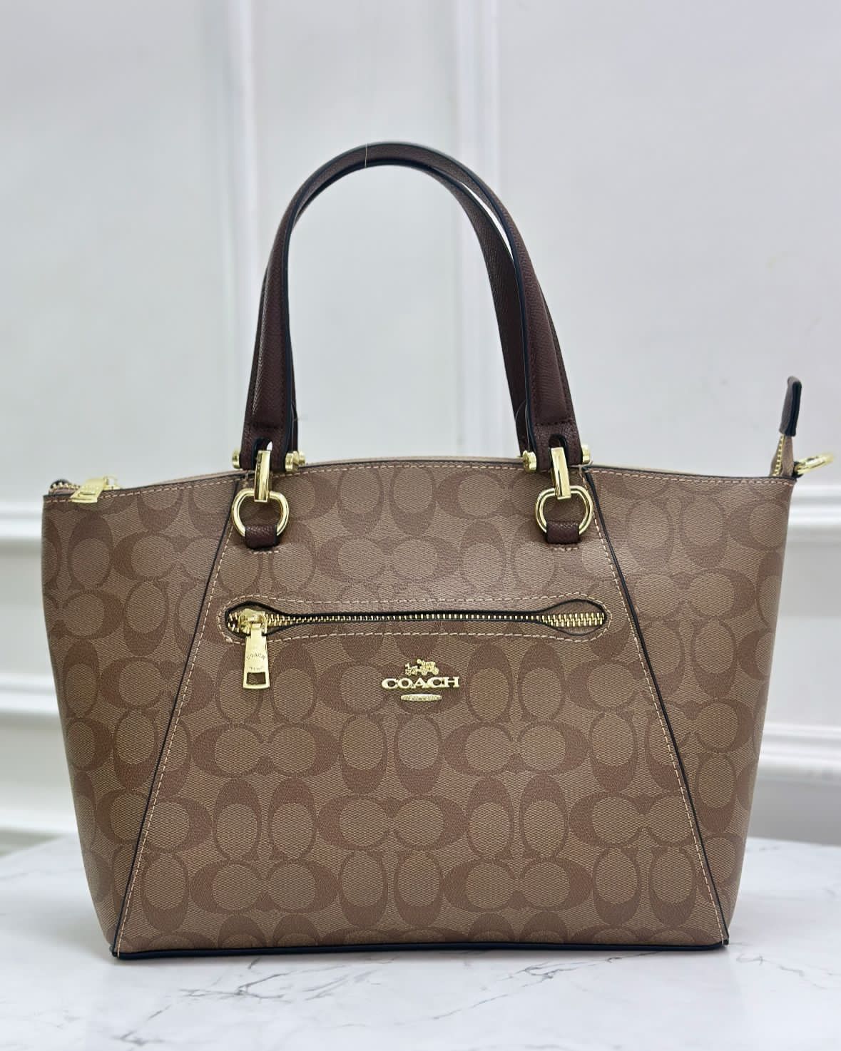 Coachh Prairie Satchel Handbag In Signature Canvas - Image 4