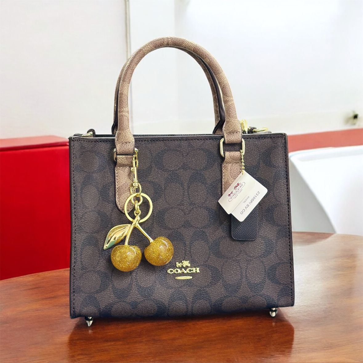 Coachh Maggie Small Tote Bag In Signature Canvas - Image 2