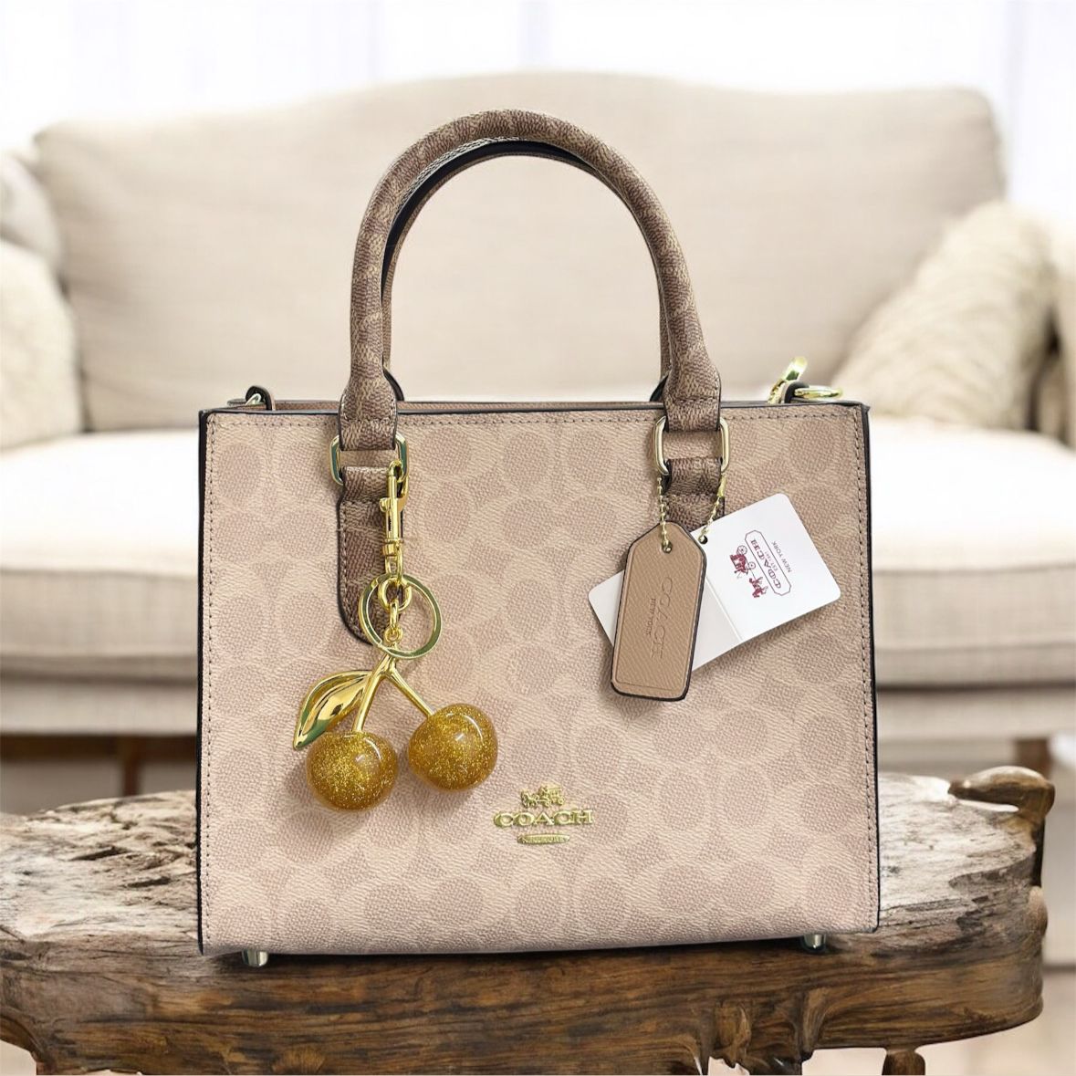 Coachh Maggie Small Tote Bag In Signature Canvas - Image 3