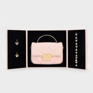 CHARLESS KEITHH HEART CHAIN BAG PREMIUM WITH GIFT BOX