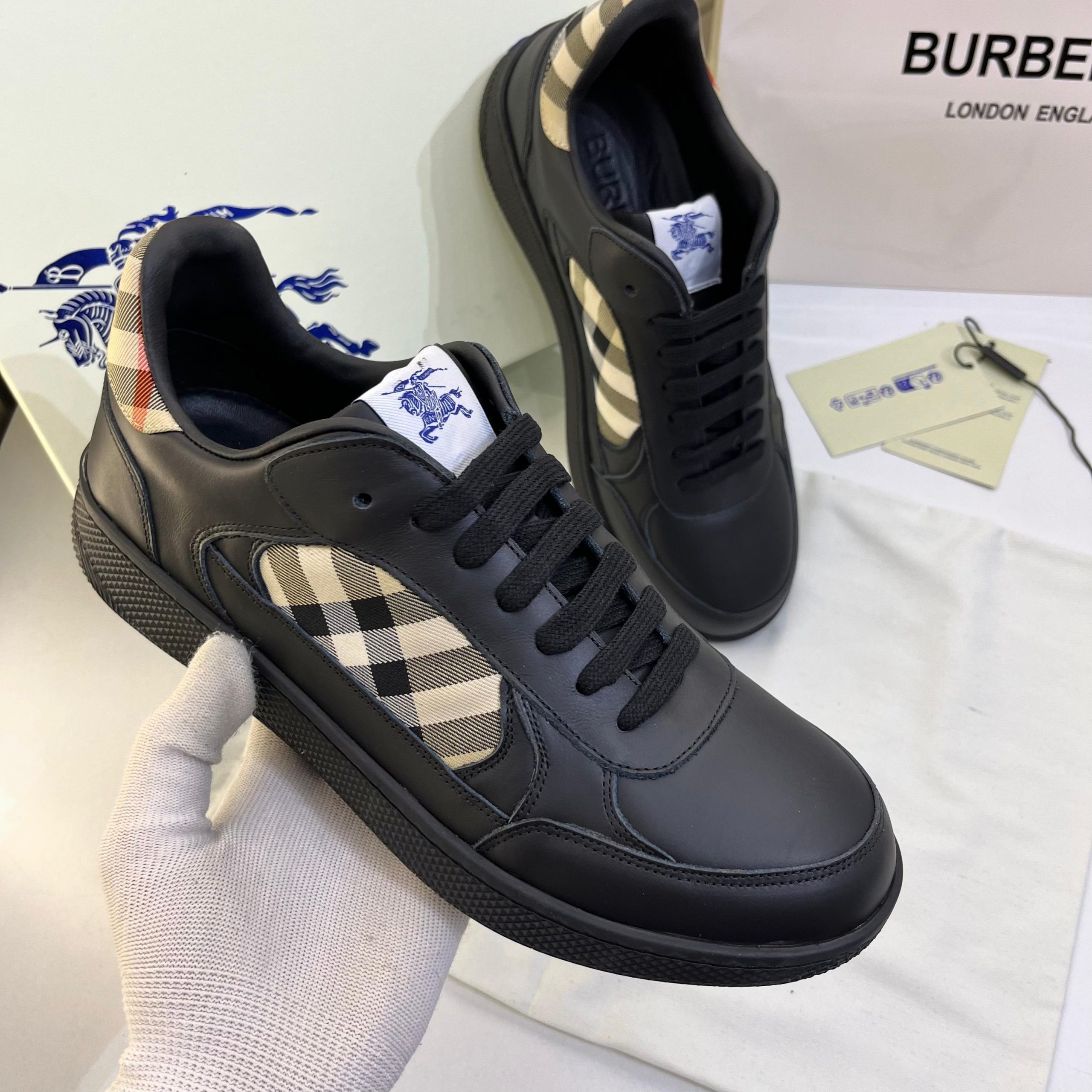 Burberryy Leather Terrace Premium Sneaker