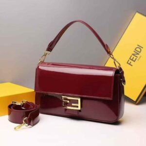 LATEST FENDII PATENT BAGUETTE