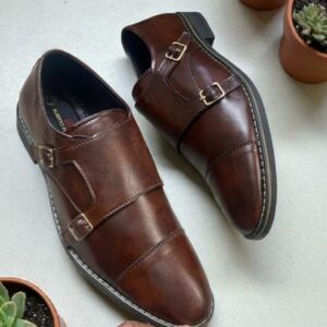 ALBERTOO FERMANII Buckle Monk Strap Moccasins