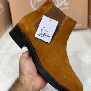 CHRISTIANN LOUBOUTINN SUEDE CHELSEA BOOTS
