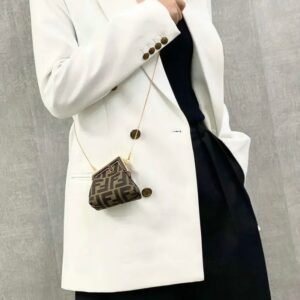 Fendii First Nano Bag With Crossbody Chain