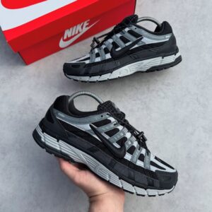NIKEE P-6000 TRAINER GREY BLACK