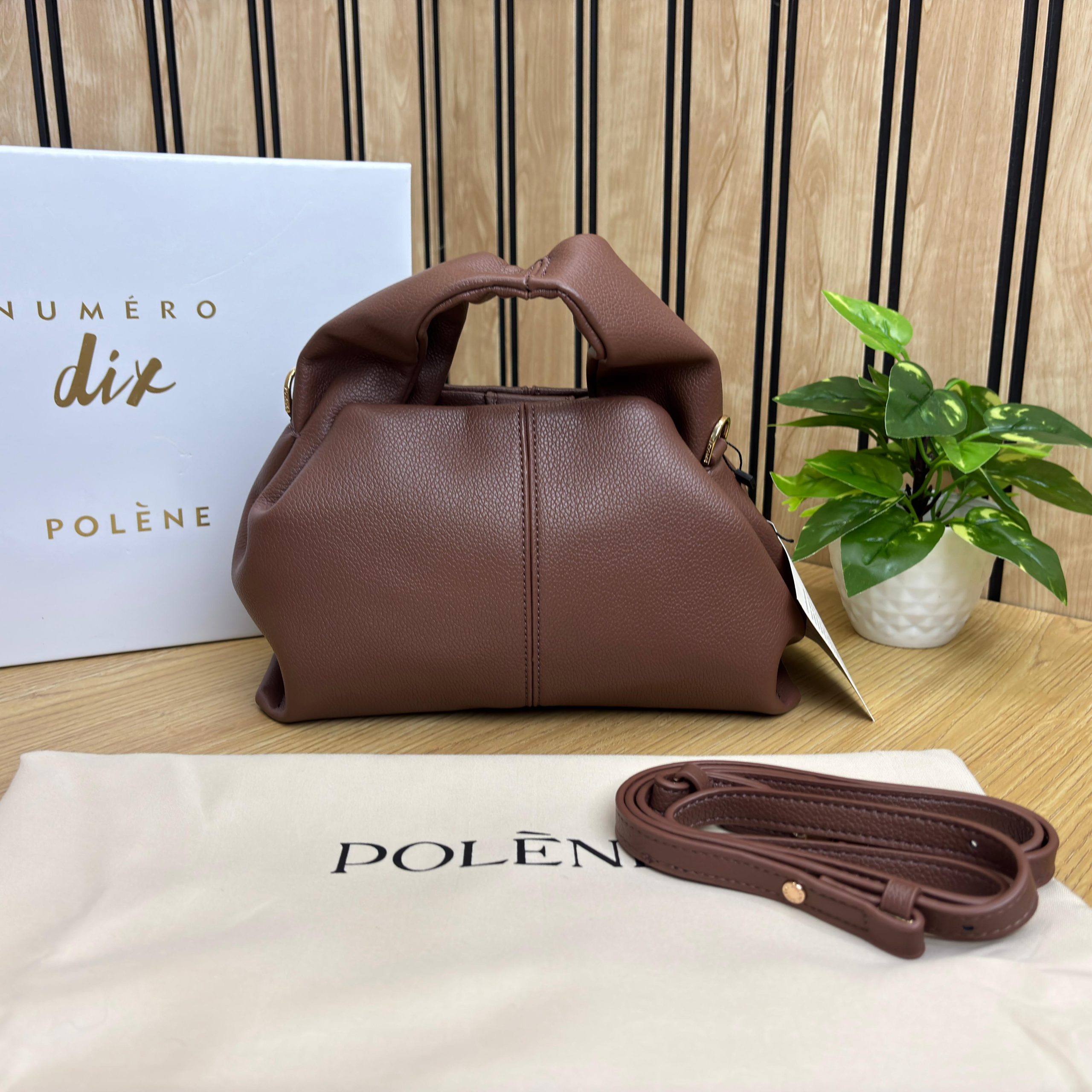 Polenee Numero Neuf Mini Textured Taupe