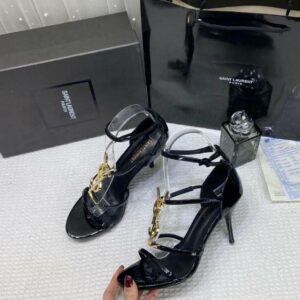 YSLL- CASSANDRA MAROON GOLD HEELS