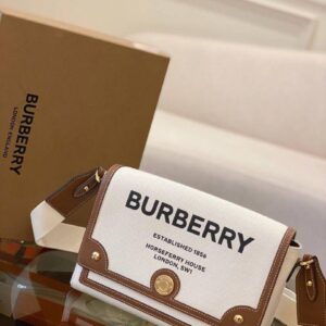 BURBERRYY VINTAGE NOTE CROSSBODY BAG WITH BROAD STRAP