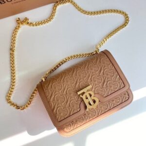 BURBERRYY TB MONOGRAM QUILTED SHOULDER BAG