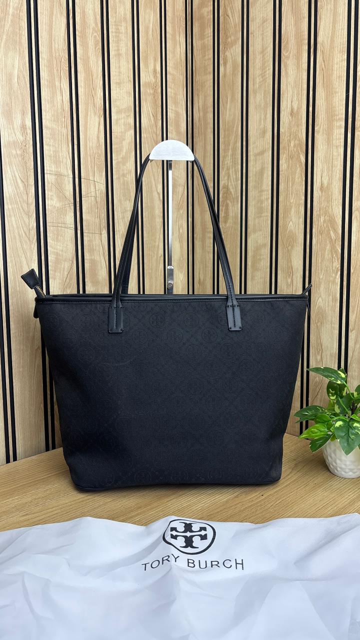 TORYY BURCHH T MONOGRAM LARGE TOTE BAG WITH POUCH - Image 19