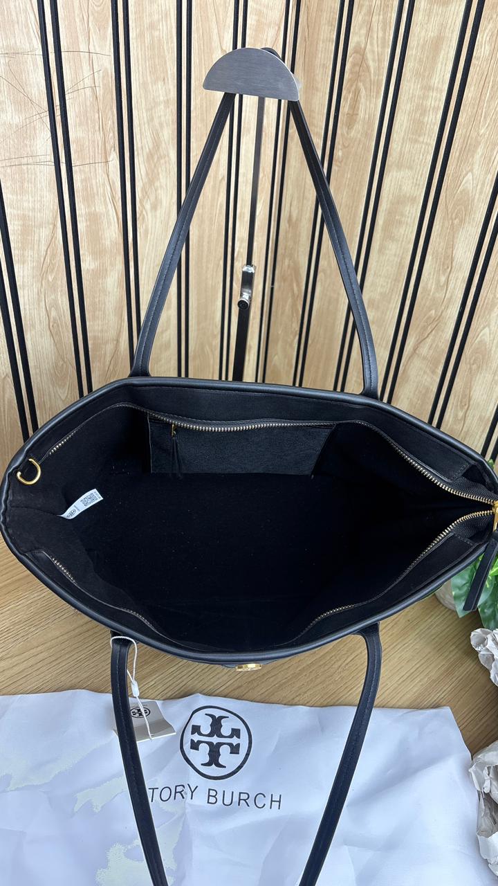 TORYY BURCHH T MONOGRAM LARGE TOTE BAG WITH POUCH - Image 24