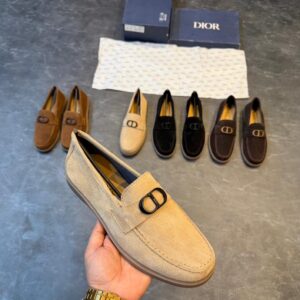 DIORR LOGO-HYRBID LEATHER LOAFER 