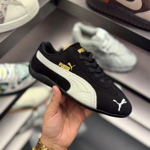 PUMAA SPEED CAT BLACK WHITE