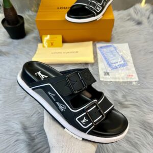 LOUISS VUITTONN X NBA TRAINER SLIDES