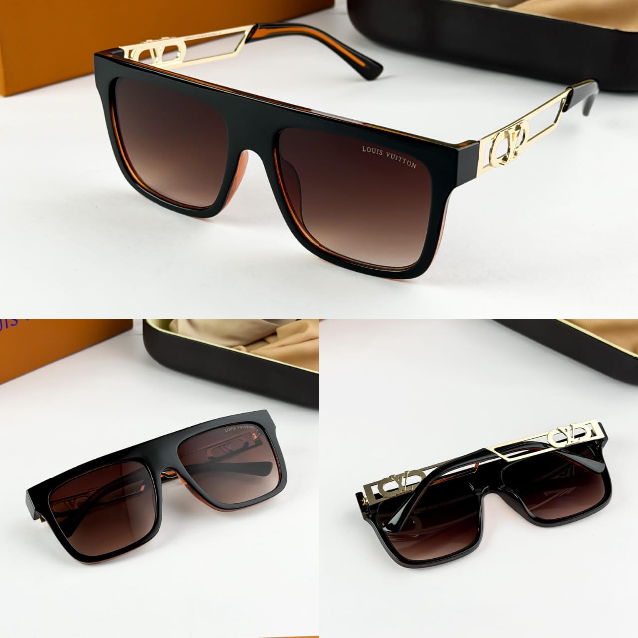 LOUISS VUITTONN GOLD BROWN 0123
