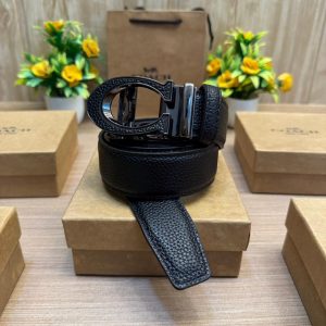 COACHH Black Premium Quality Auto Grip Lock Buckle Belt
