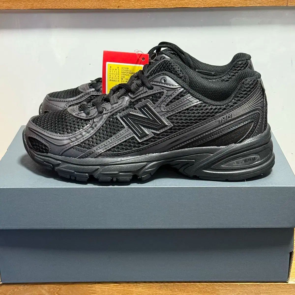 NEW BALANCEE 740 CEMENT BLACK