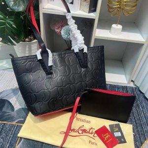 CHRISTIAEN LOUBOUTIN CABATA MONOGRAM TOTE BAG