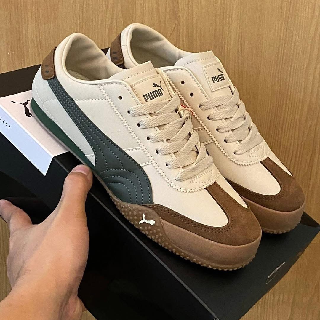 PumaA Bella UT Leather Beige Green Gum