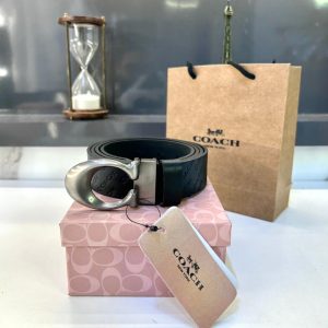 Coache Lether Belt Black