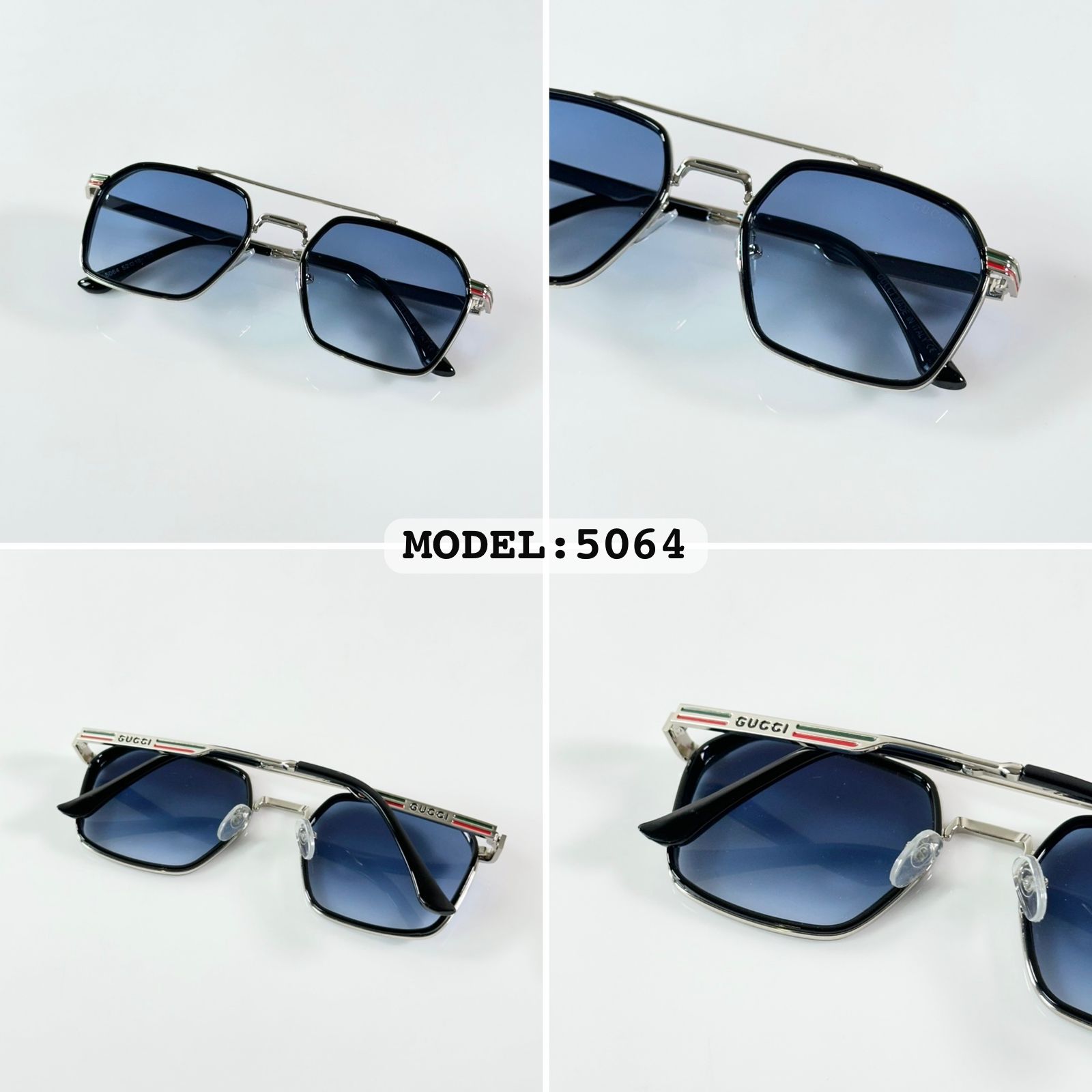 GUCCIS 5064 SILVER BLUE