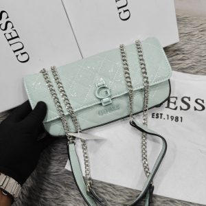 GUESSE BESSEY QUILTED CONVERTIBLE CROSSBODY FLAP