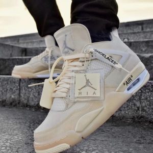 Air Jordane Retro 4 Off White Sail Semi ua