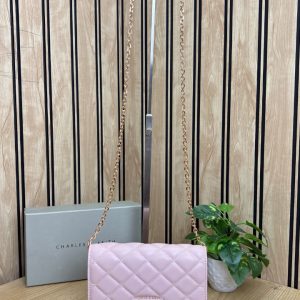 HARLES & KEITH ARRIETTY QUILTED WALLET ON CHAIN SLING BAG