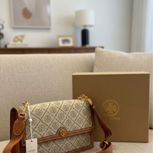 Torys Burche T Monogram large Jacquard Bag