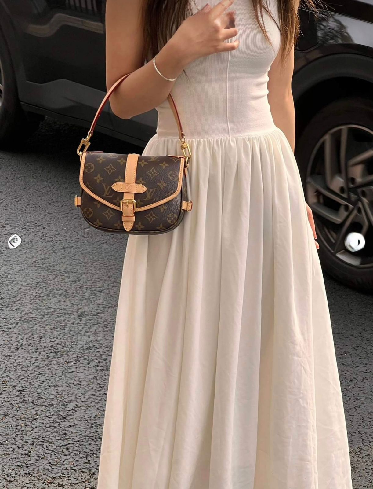 LOUISE VUITTONS SAUMUR BB HANDBAG PREMIUM LV COMBO