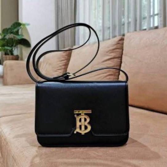 BURBERRYS TB BLACK LEATHER PREMIUM BAG
