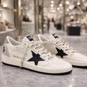 Goldens Goose Ball star White Black Gold Ice