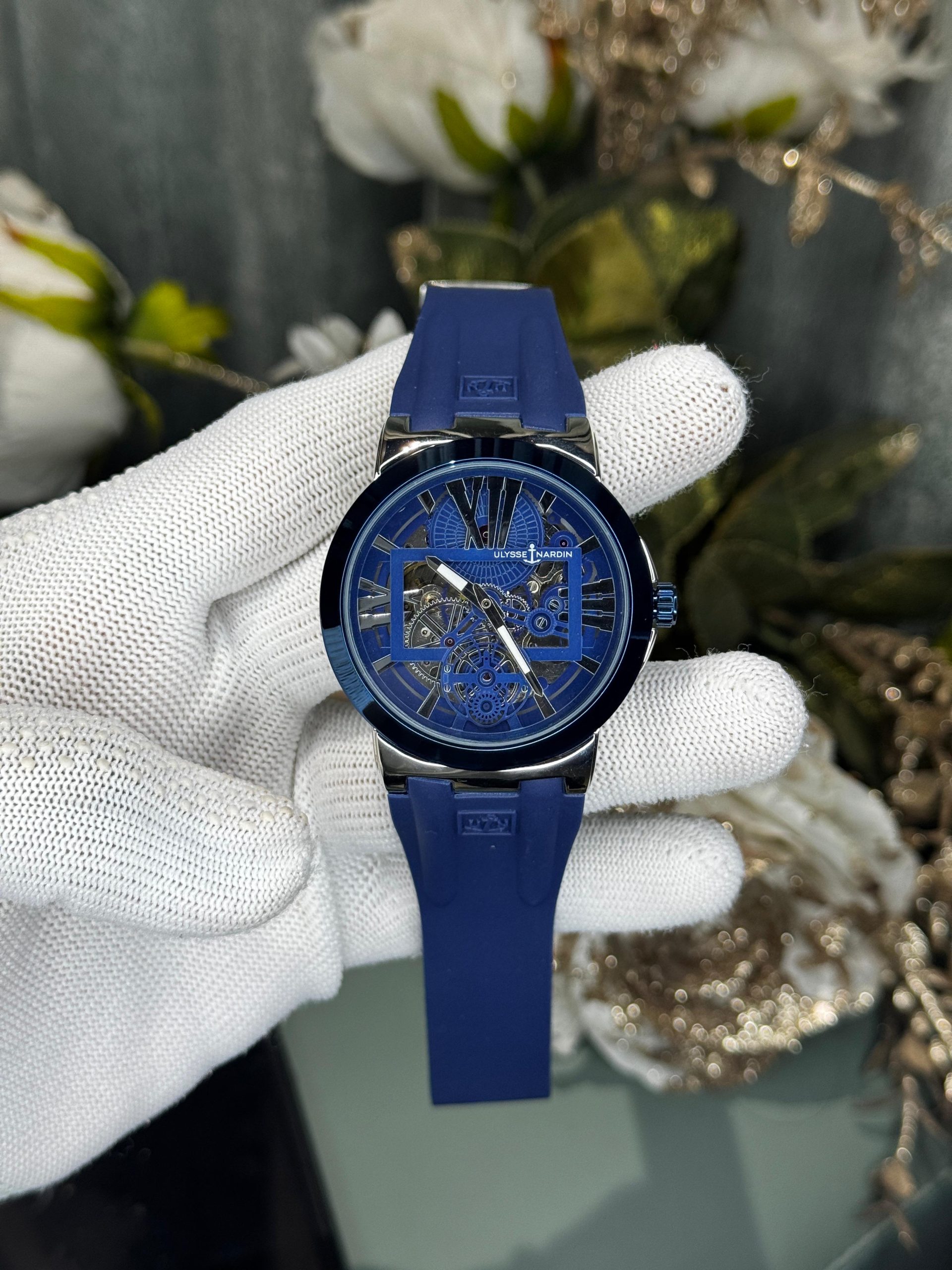 Ulysses Nardin Blast Silver Blue Automatic Watch*