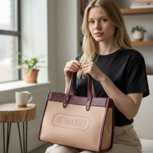 LATEST COACHS LEATHERWARE BAG WITH POUCH